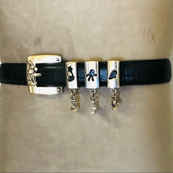 Brighton Disney Croco Embossed Leather Belt Size S. Gently Used - Picture 7 of 9